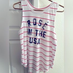 Cotton tank top perfect for the 4th of July!